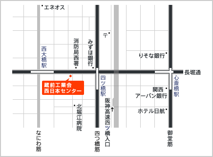 蔵前工業会西日本センターの地図